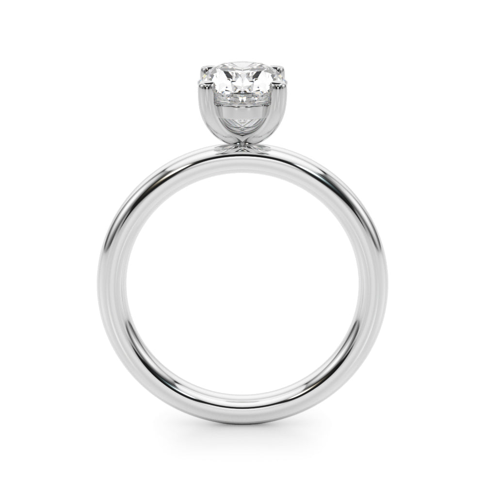 Solitaire Oval Engagement Ring