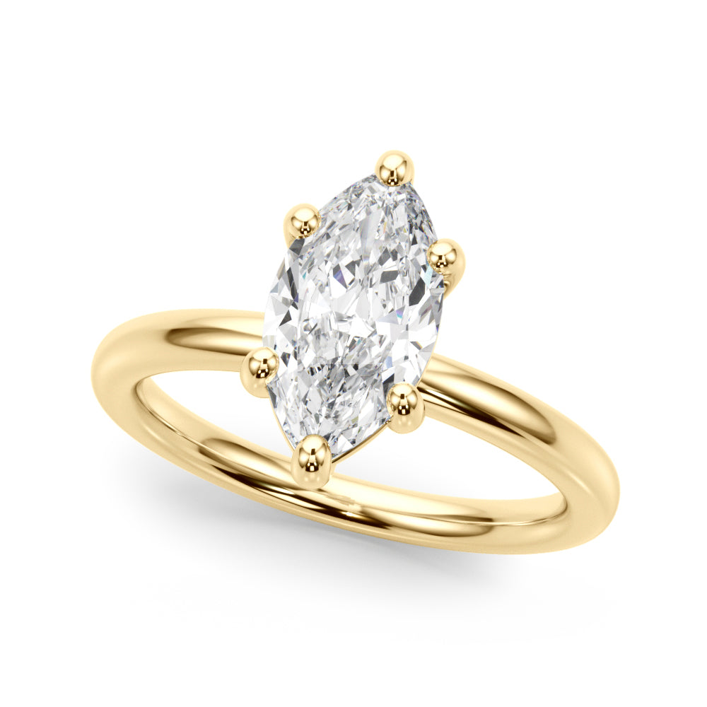 Solitaire Marquise Engagement Ring