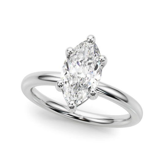 Solitaire Marquise Engagement Ring