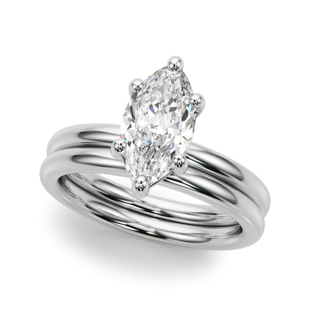 Solitaire Marquise Engagement Ring