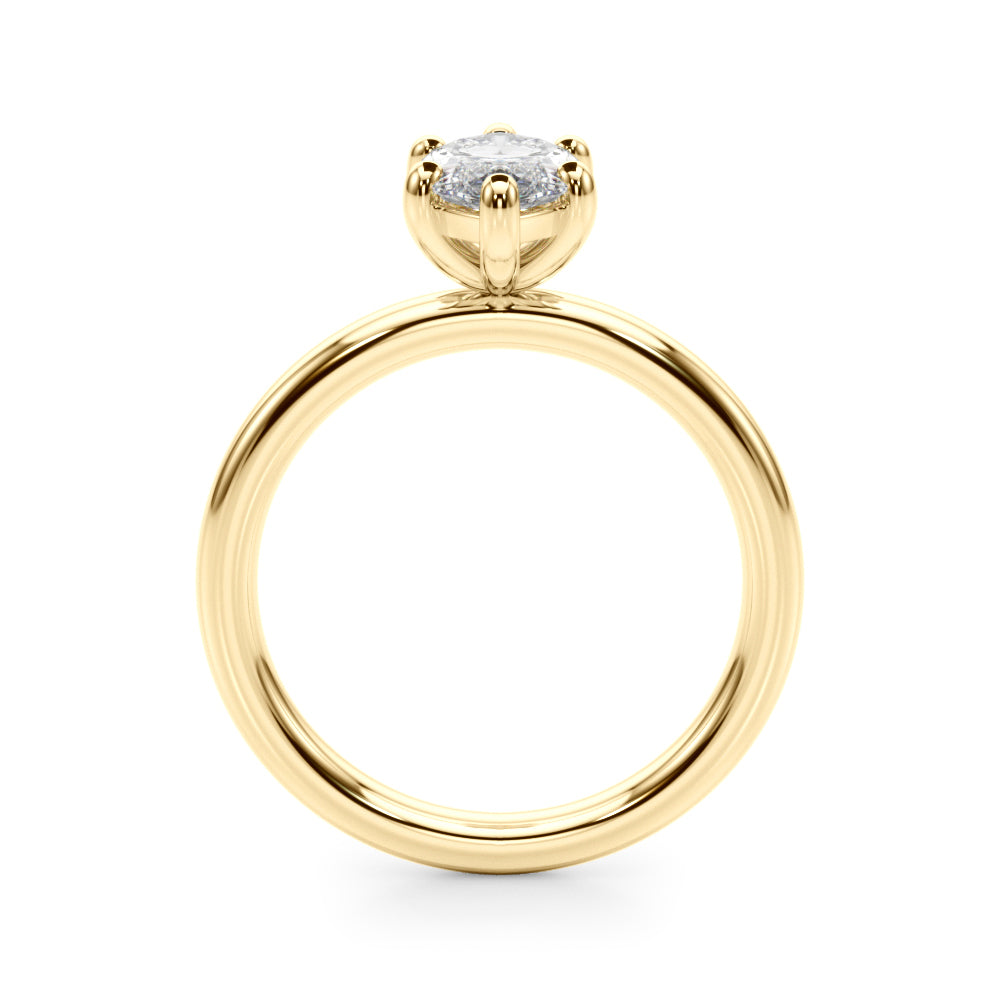 Solitaire Marquise Engagement Ring