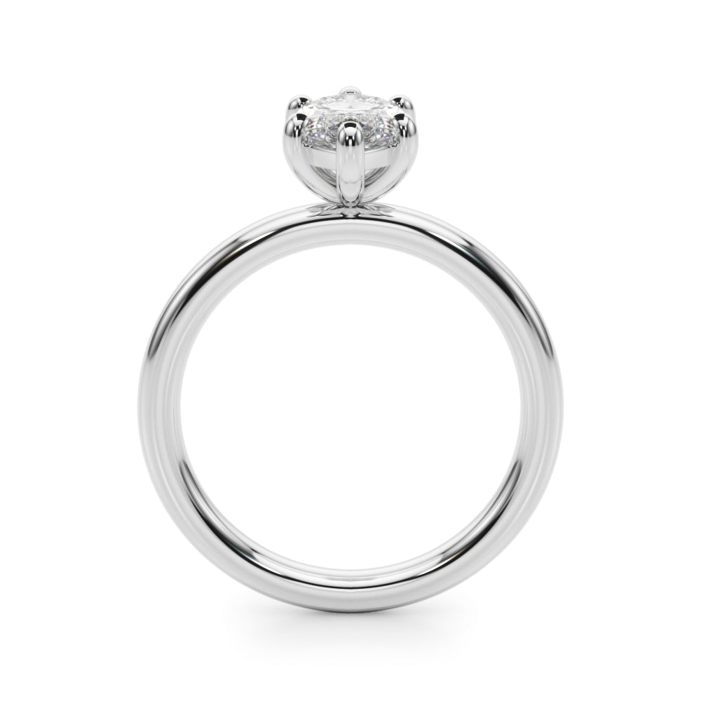 Solitaire Marquise Engagement Ring