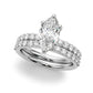 Single Row Marquise Engagement Ring