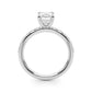 Single Row Emerald Cut Engagement Ring