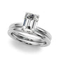 Solitaire Emerald Cut Engagement Ring