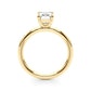 Solitaire Emerald Cut Engagement Ring