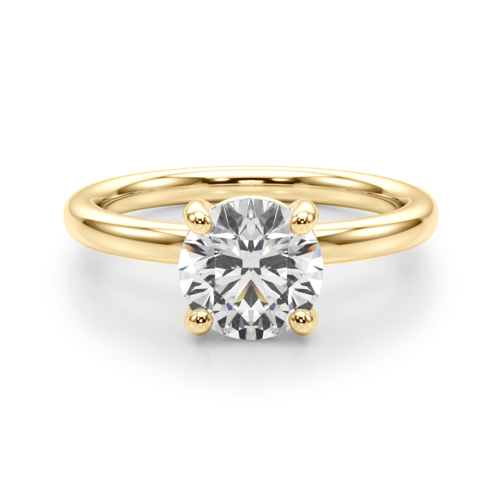 Solitaire Round Engagement Ring