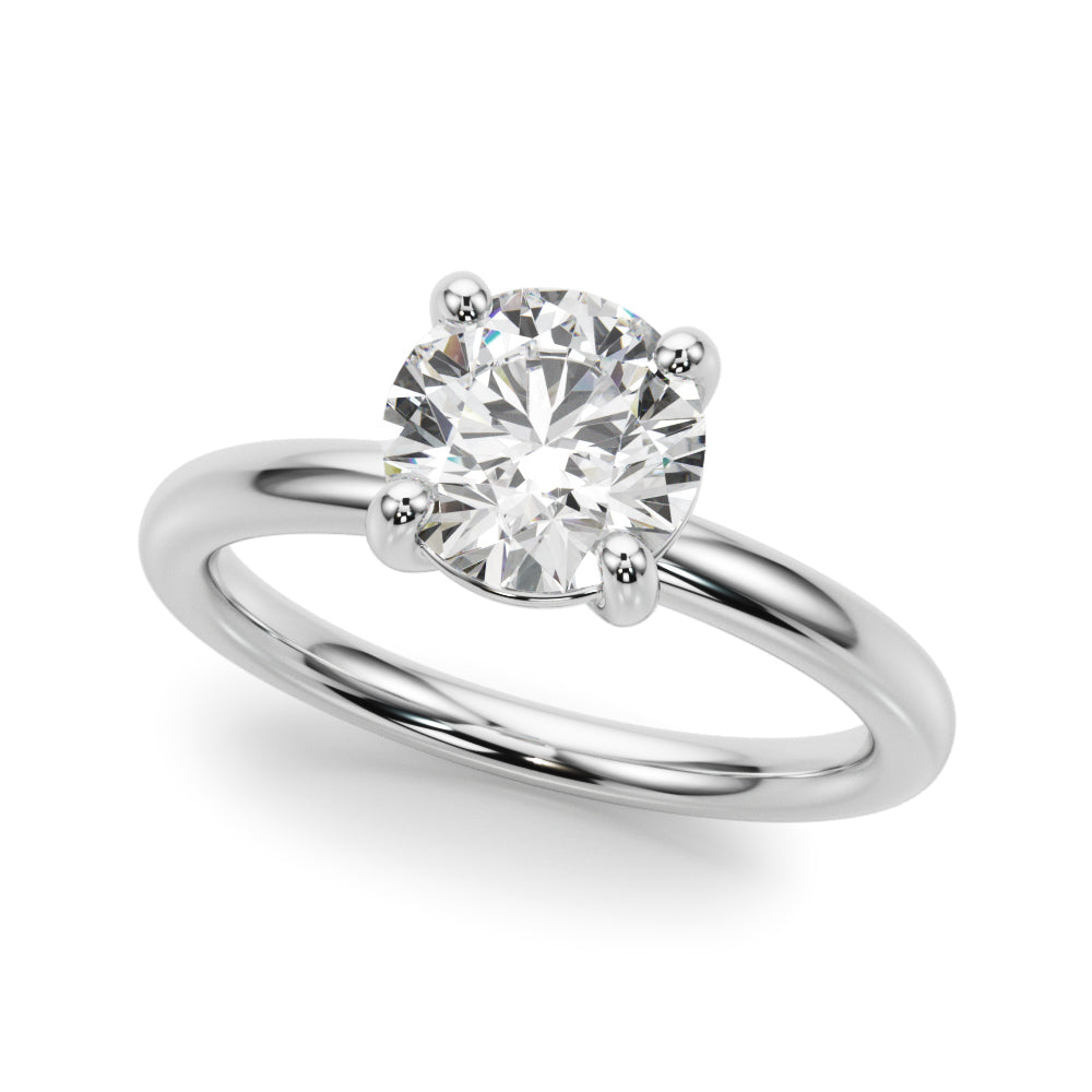 Solitaire Round Engagement Ring