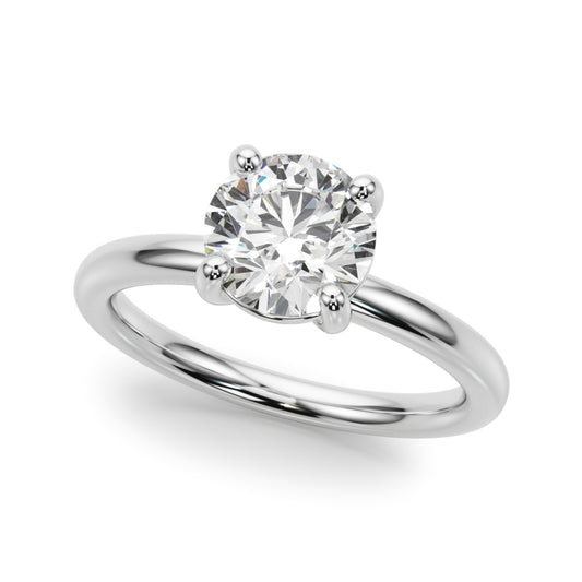 Solitaire Round Engagement Ring