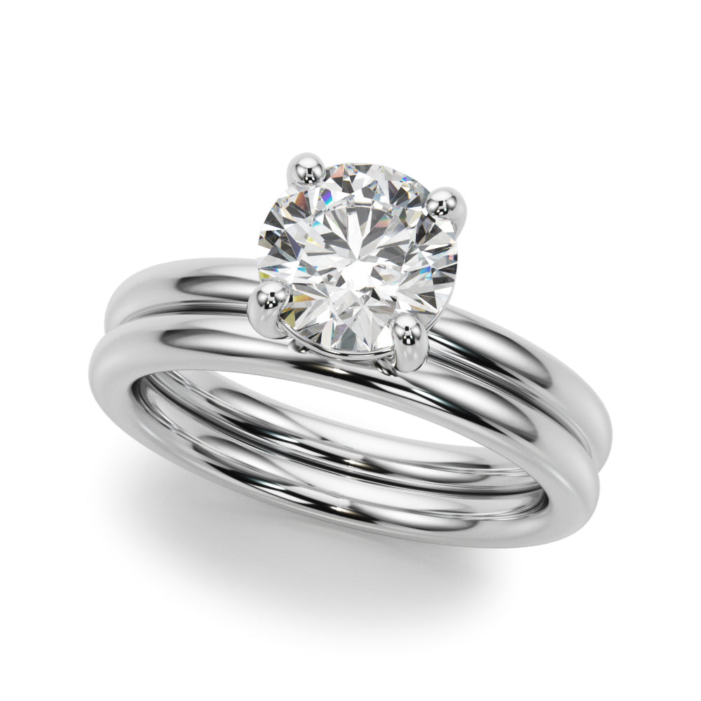 Solitaire Round Engagement Ring