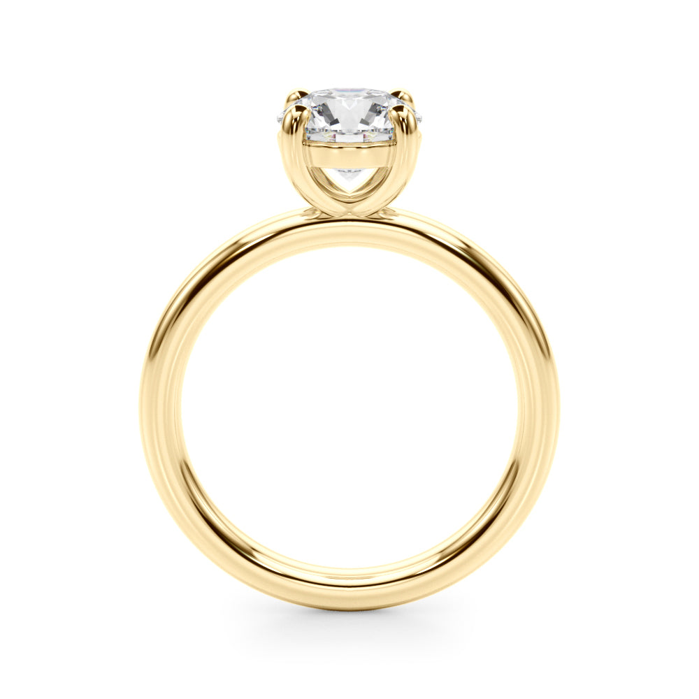 Solitaire Round Engagement Ring