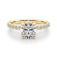 Single Row Round Engagement Ring