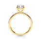Single Row Round Engagement Ring