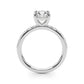 Single Row Round Engagement Ring