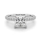 Single Row Princess Cut Engagement RIng