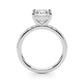 Single Row Princess Cut Engagement RIng