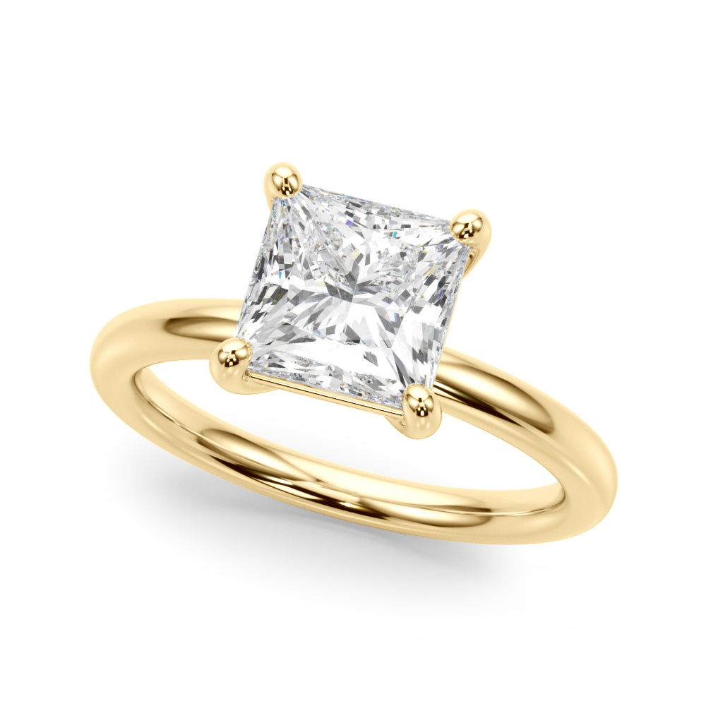 Solitaire Princess Cut Engagement Ring