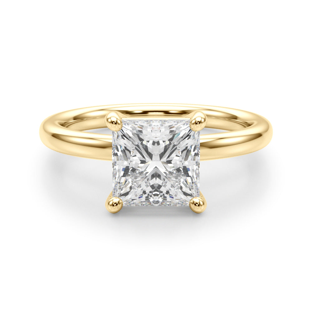 Solitaire Princess Cut Engagement Ring
