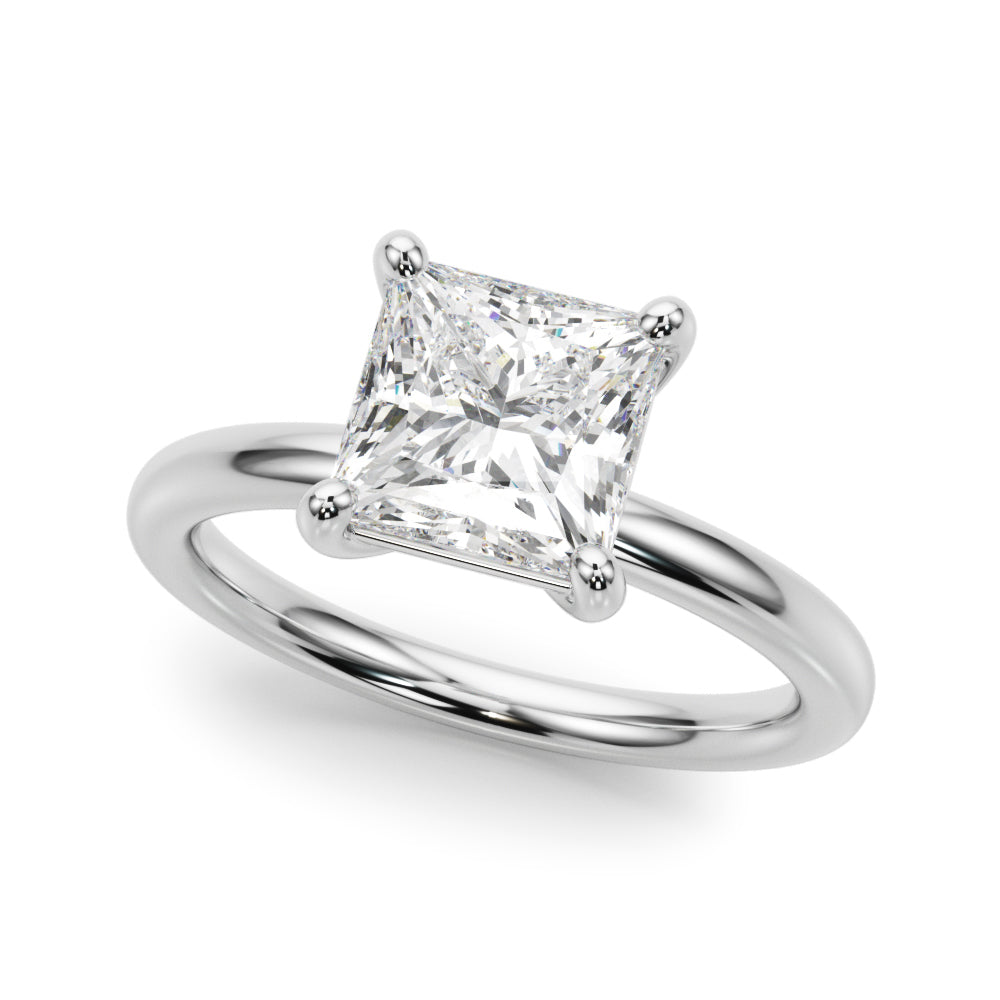 Solitaire Princess Cut Engagement Ring