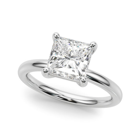 Solitaire Princess Cut Engagement Ring