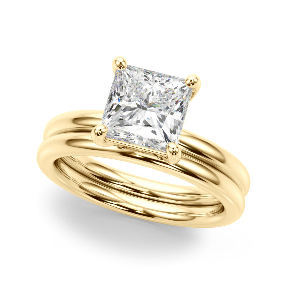 Solitaire Princess Cut Engagement Ring