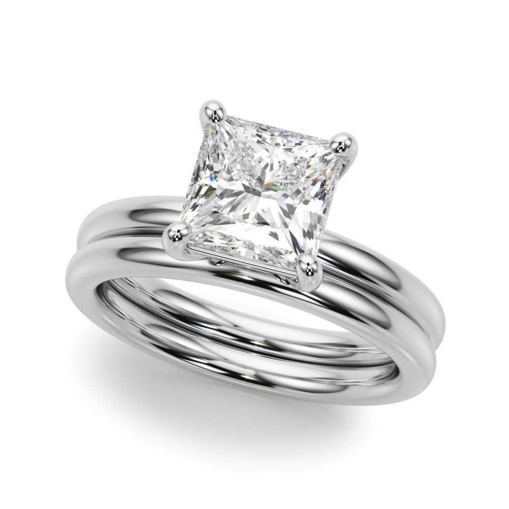 Solitaire Princess Cut Engagement Ring