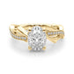 Nature Inspired Oval Engagement Ring