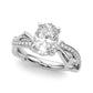 Nature Inspired Oval Engagement Ring