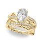 Nature Inspired Oval Engagement Ring