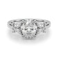 Floral Oval Engagement Ring