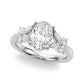 Floral Oval Engagement Ring