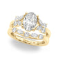 Floral Oval Engagement Ring