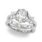 Floral Oval Engagement Ring