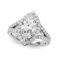 Split Shank Marquise Halo Engagement Ring