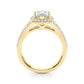 Split Shank Marquise Halo Engagement Ring