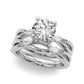 Round Split Shank Engagement Ring