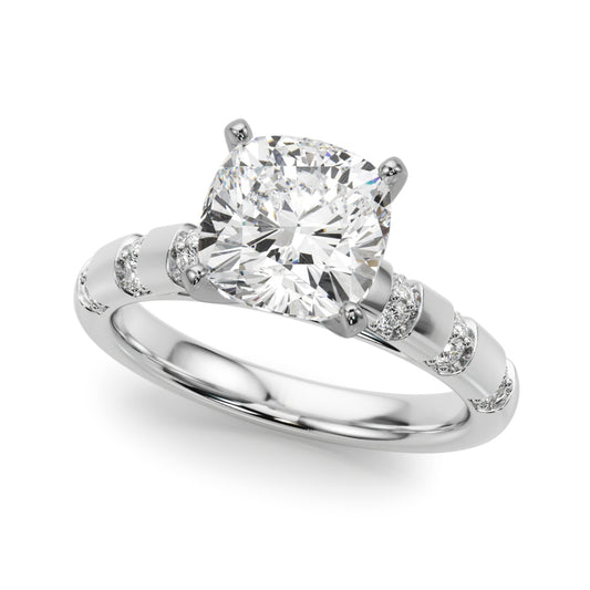 Contemporary Catherdral Engagement Ring