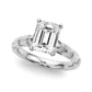 Contemporary Catherdral Engagement Ring