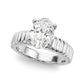 Textured Solitaire Engagement Ring