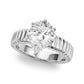 Textured Solitaire Engagement Ring