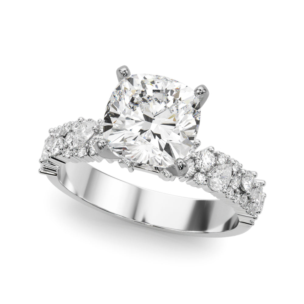 Mixed Shape Engagement Ring