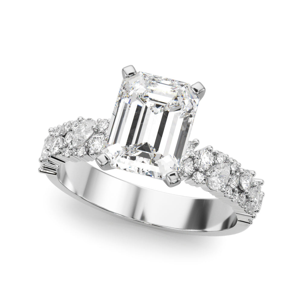 Mixed Shape Engagement Ring