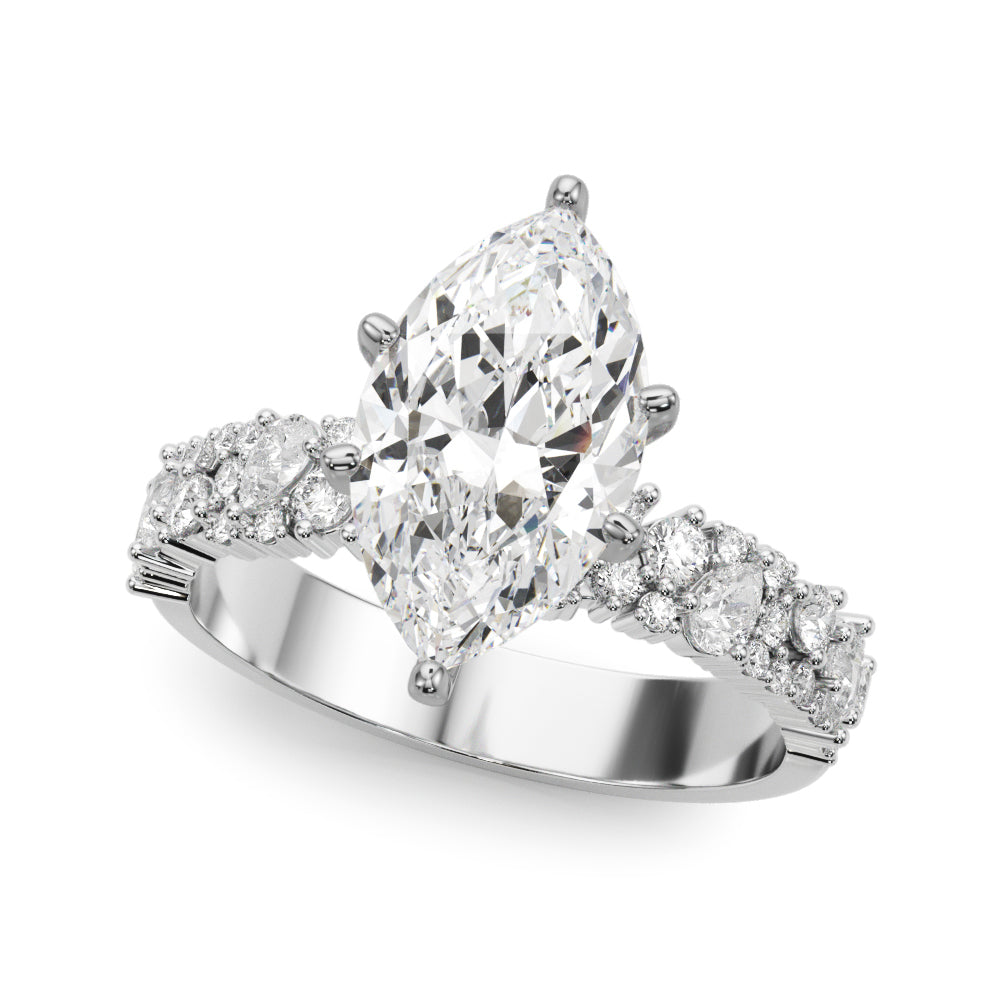 Mixed Shape Engagement Ring