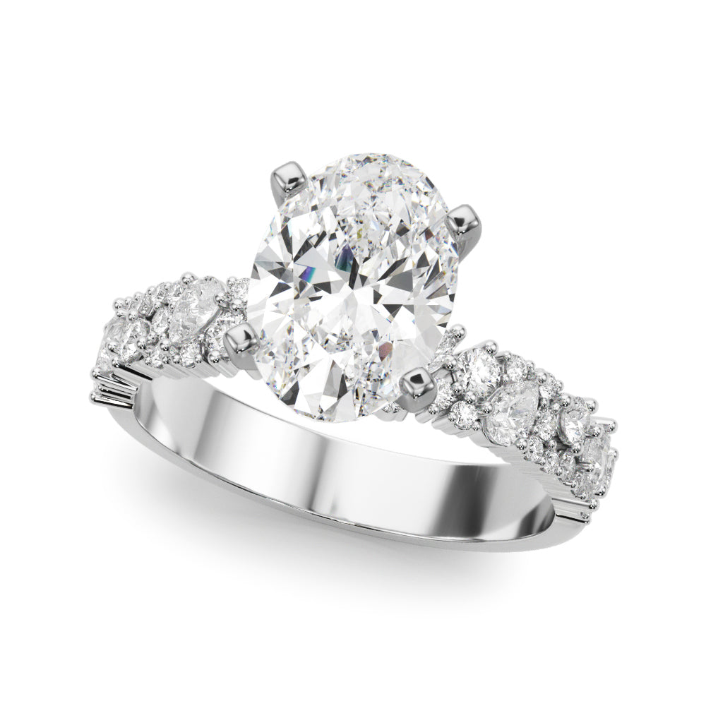 Mixed Shape Engagement Ring