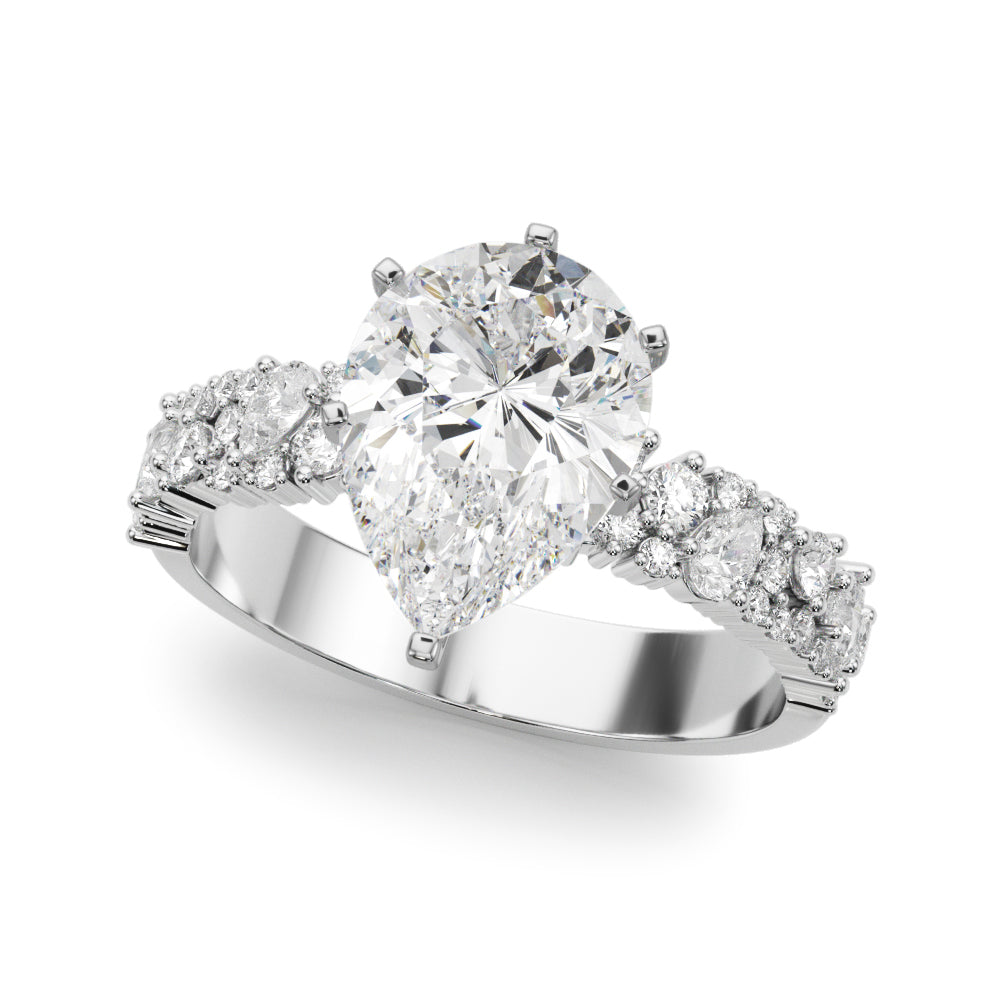 Mixed Shape Engagement Ring