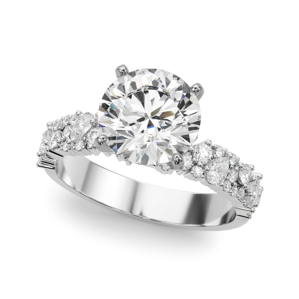 Mixed Shape Engagement Ring