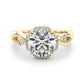 Twisted Shank Engagement Ring