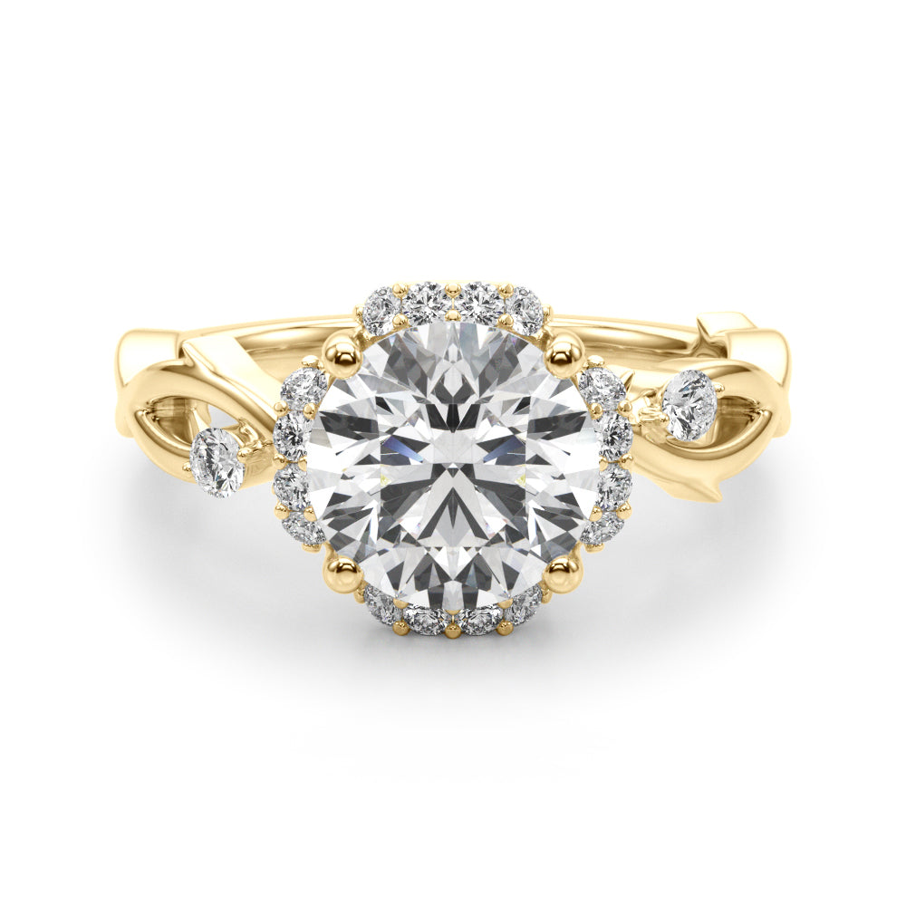 Twisted Shank Engagement Ring