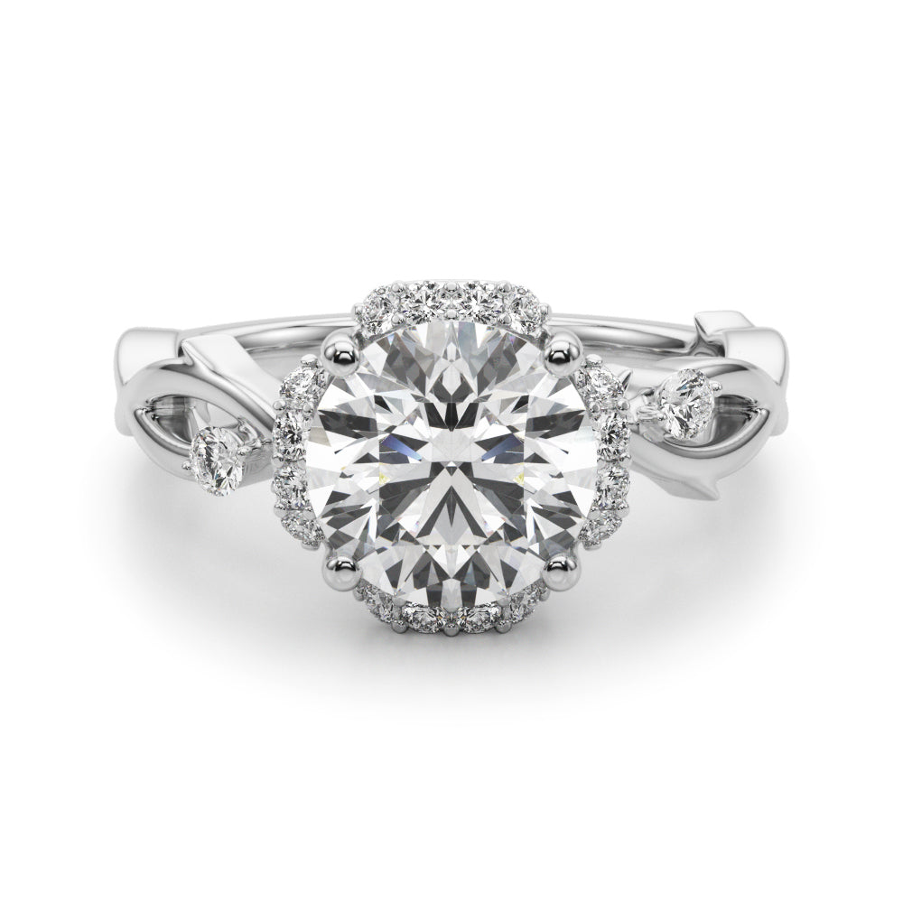 Twisted Shank Engagement Ring