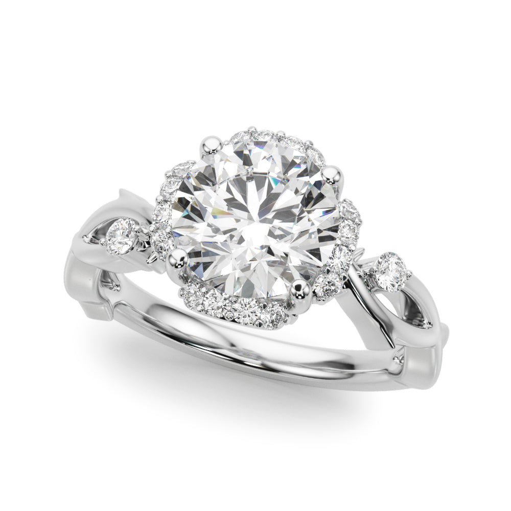Twisted Shank Engagement Ring